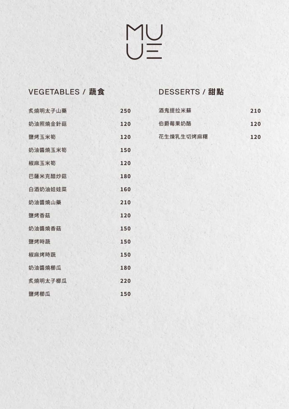 Menu page 4
