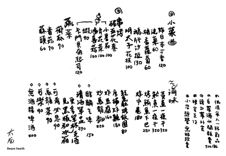 菜單第 1 頁